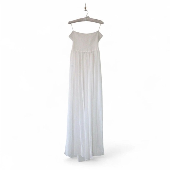 ✨Ramy Brook “Calista” Strapless Smocked Tulle  Dress White NWT Size Medium - Picture 4 of 6